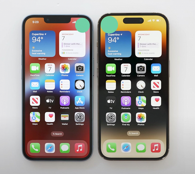 Чем ещё отличаются iPhone 14 Pro и iPhone 13 Pro, показали на фото